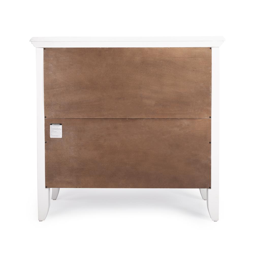 Newport 32"W 2 Shelf Bookcase, White. Picture 5