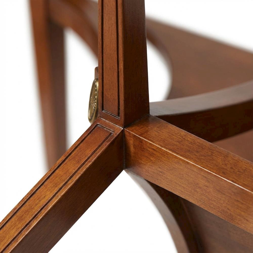 Demilune Console Table with Distressed Finish, Traditional Entryway Sofa Table. Picture 7