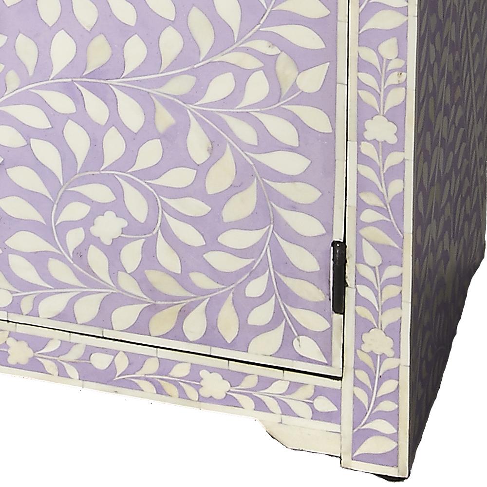 Vivienne Lavender Bone Inlay Console Chest, Purple. Picture 3