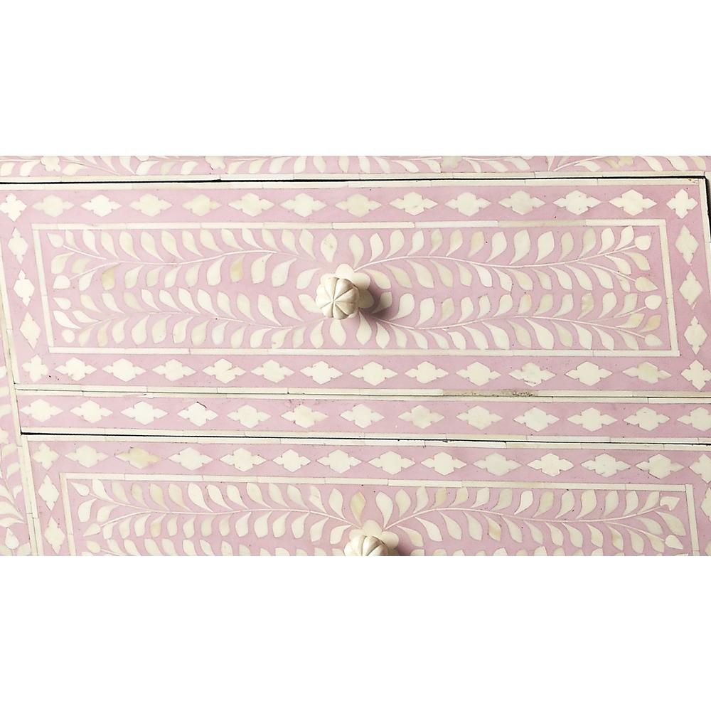 Vivienne Pink Bone Inlay Accent Chest, Pink. Picture 2