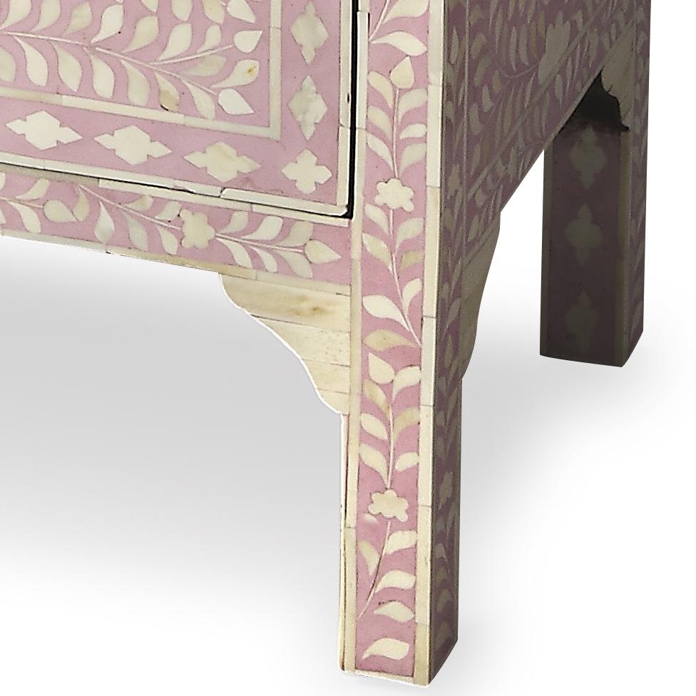Vivienne Pink Bone Inlay Accent Chest, Pink. Picture 3