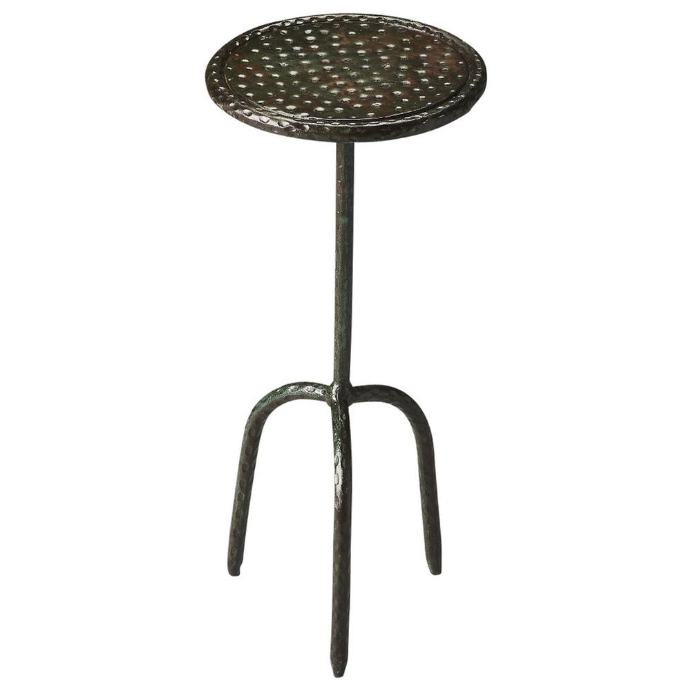 Founders Iron Side Table, Bronze, Gray, Silver. Picture 1