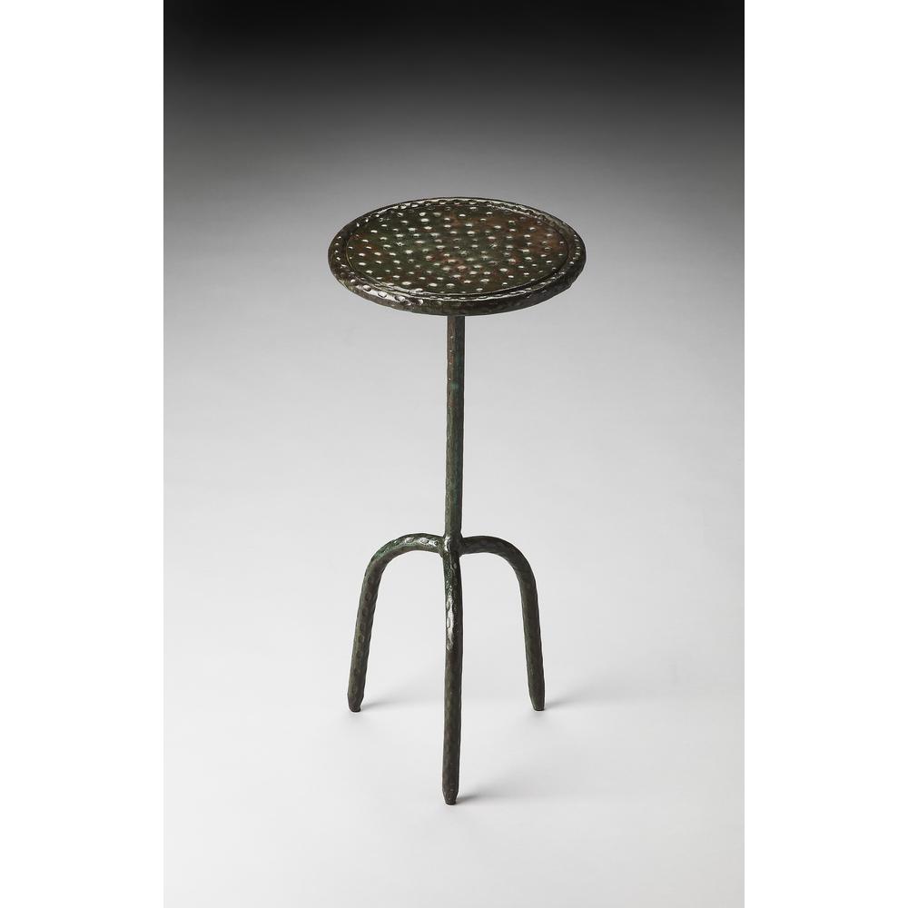 Founders Iron Side Table, Bronze, Gray, Silver. Picture 2