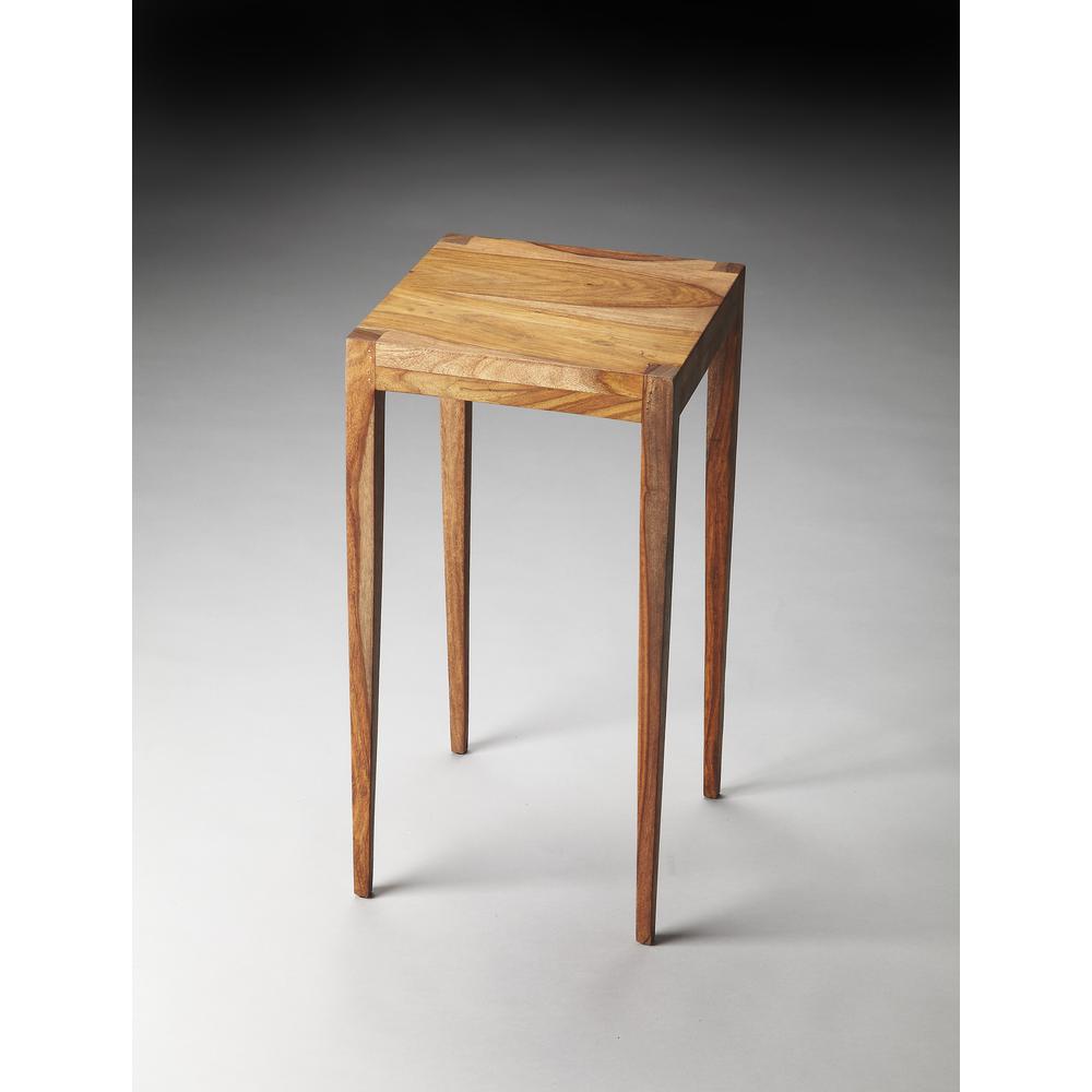 Cagney Solid Wood Scatter Side Table, Light Brown. Picture 2