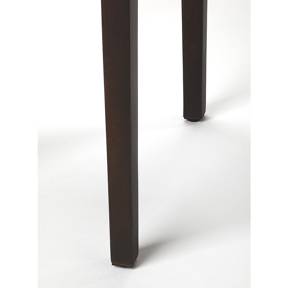 Cagney Solid Wood Scatter Side Table, Dark Brown. Picture 3