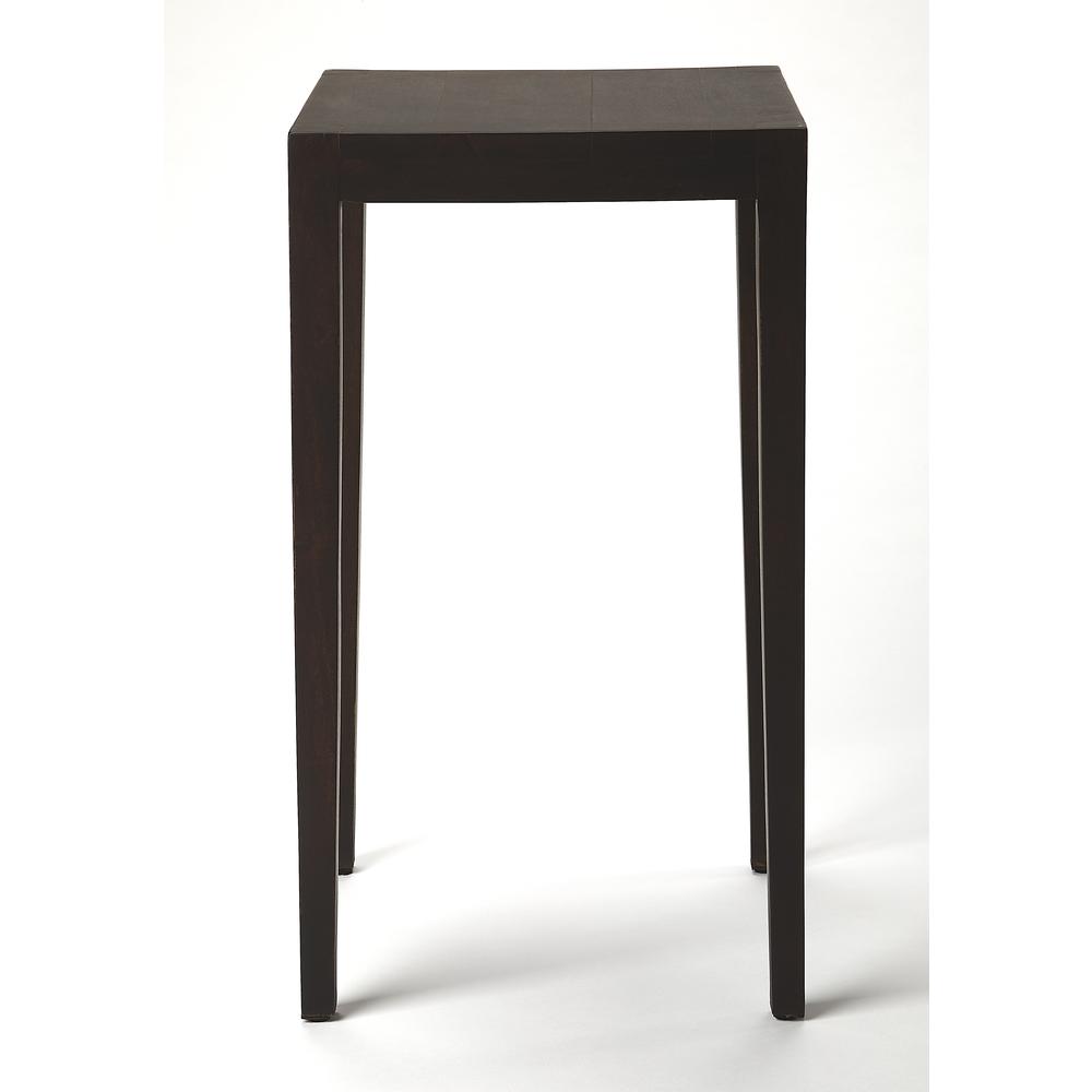 Cagney Solid Wood Scatter Side Table, Dark Brown. Picture 5