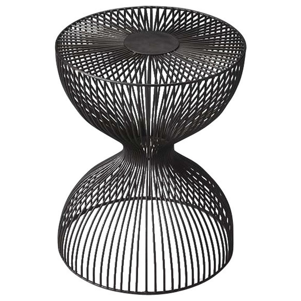 Nicholas Metal Side Table, Black. Picture 1