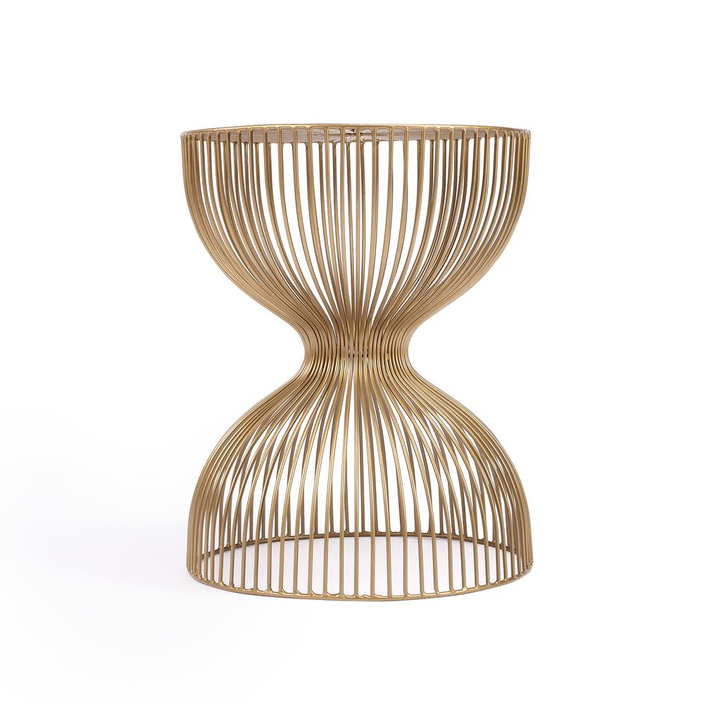 Nicholas Metal Side Table, Gold. Picture 2