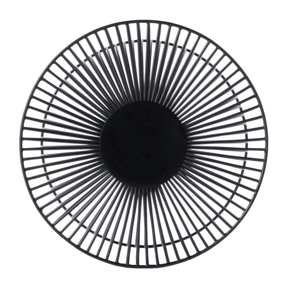 Nicola Outdoor Metal Side Table, Black. Picture 3