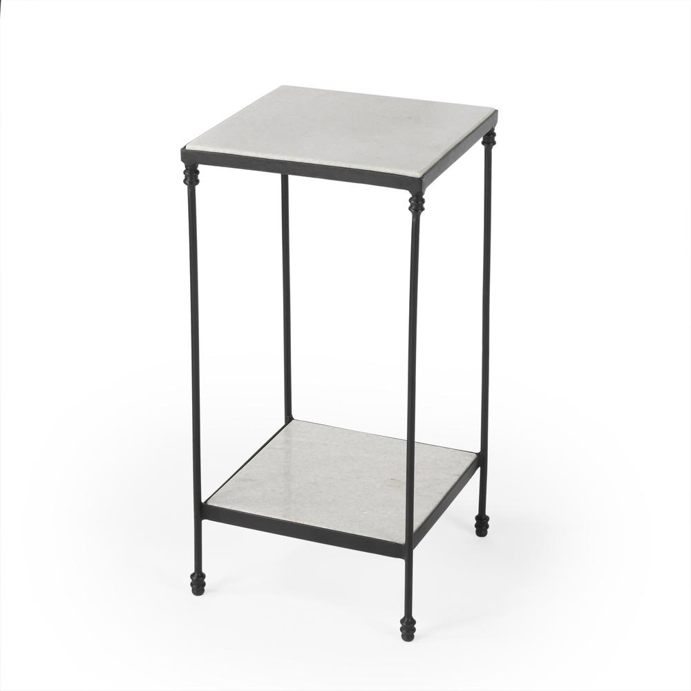 Larkin Marble & Iron Side Table, Multi-Color. Picture 1