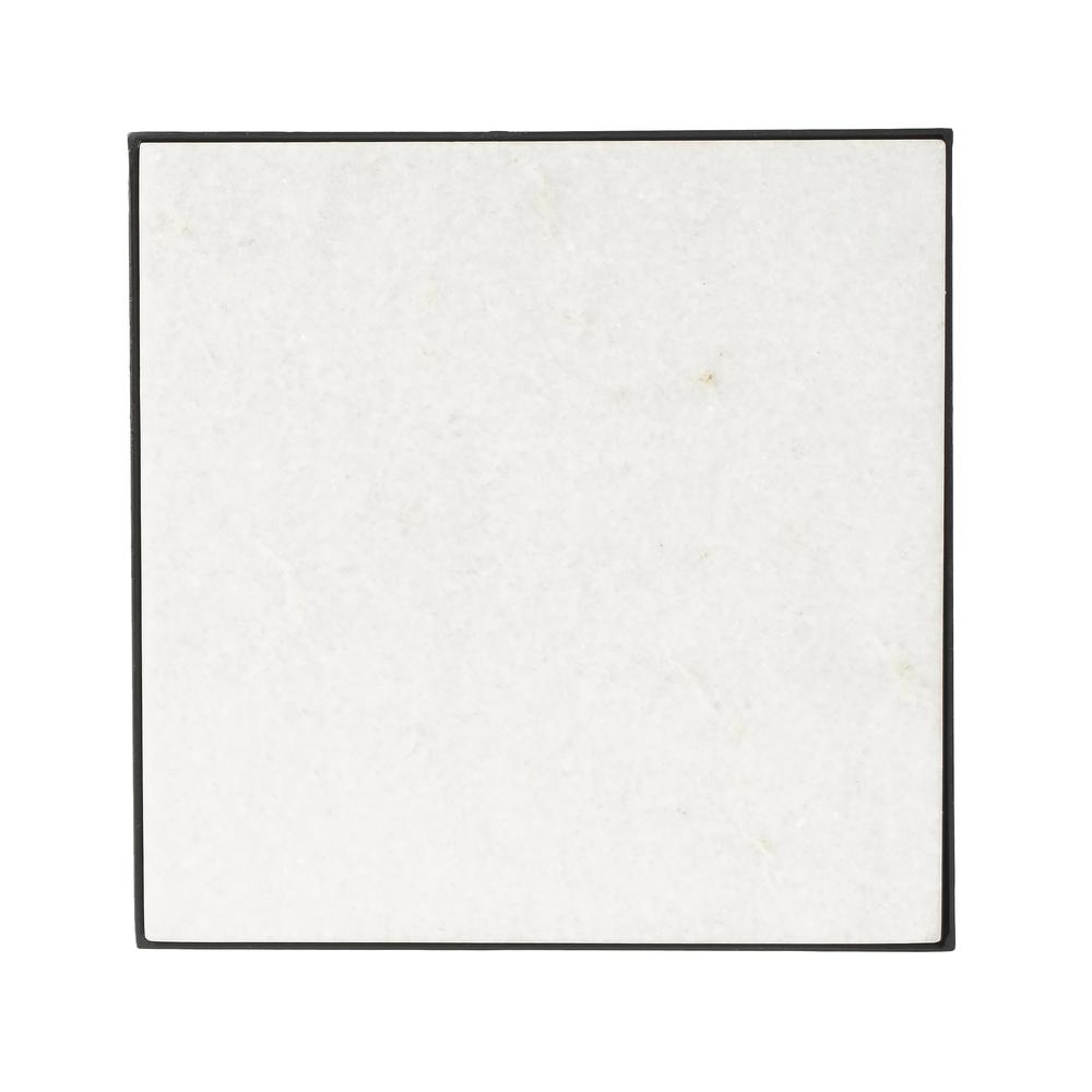 Larkin Marble & Iron Side Table, Multi-Color. Picture 5