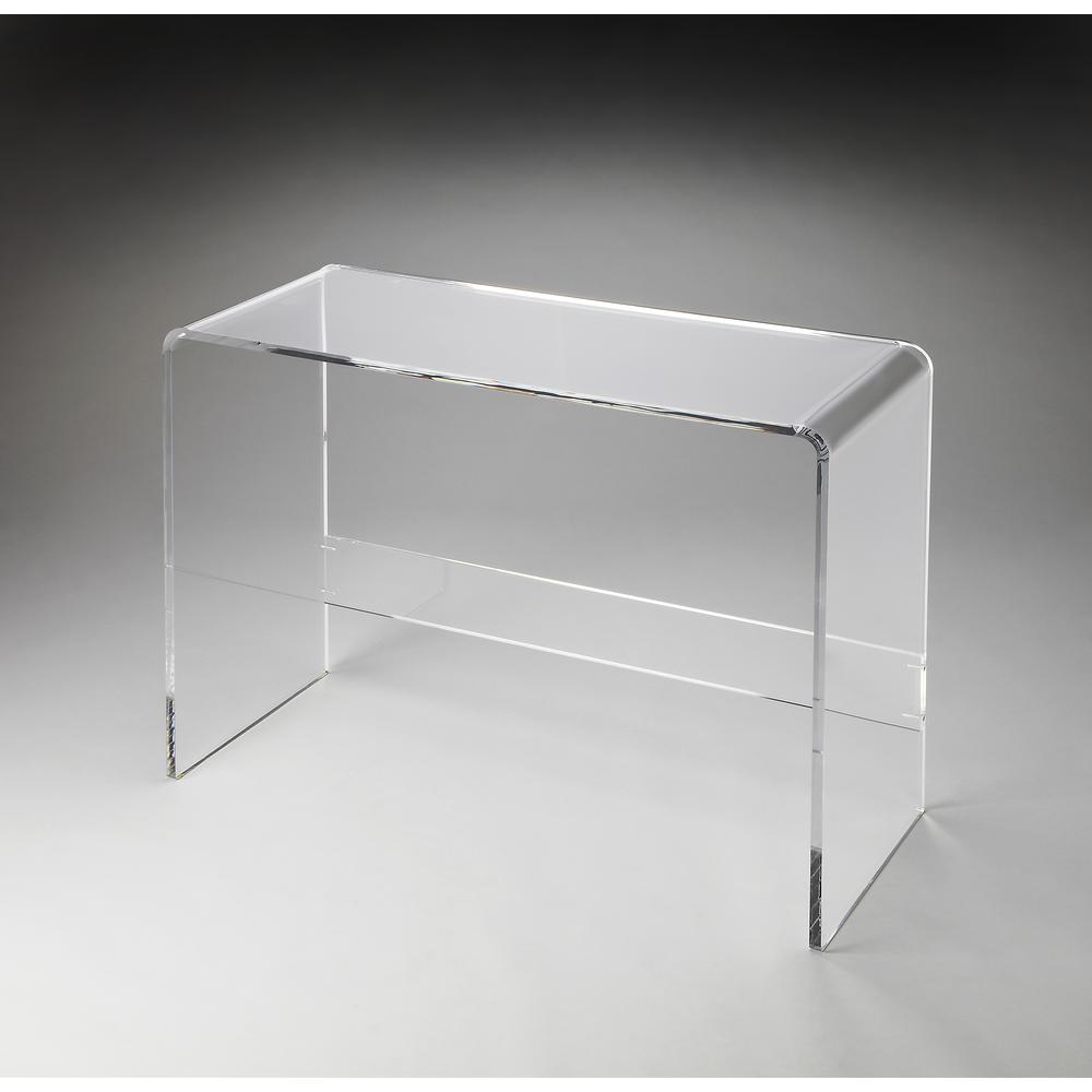 Crystal Clear Acrylic Console Table, Clear. Picture 3