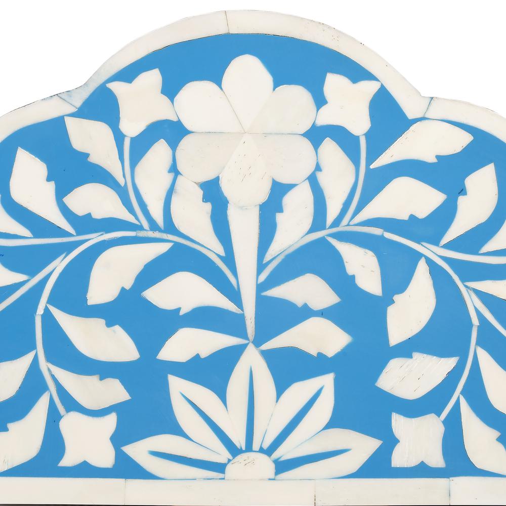 Vivienne Bone Inlay Wall Mirrored, Sky Blue. Picture 3