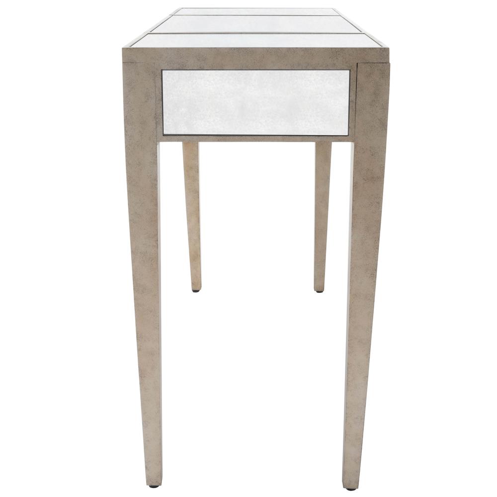 Constance Mirrored Vanity Table, Silver. Picture 5