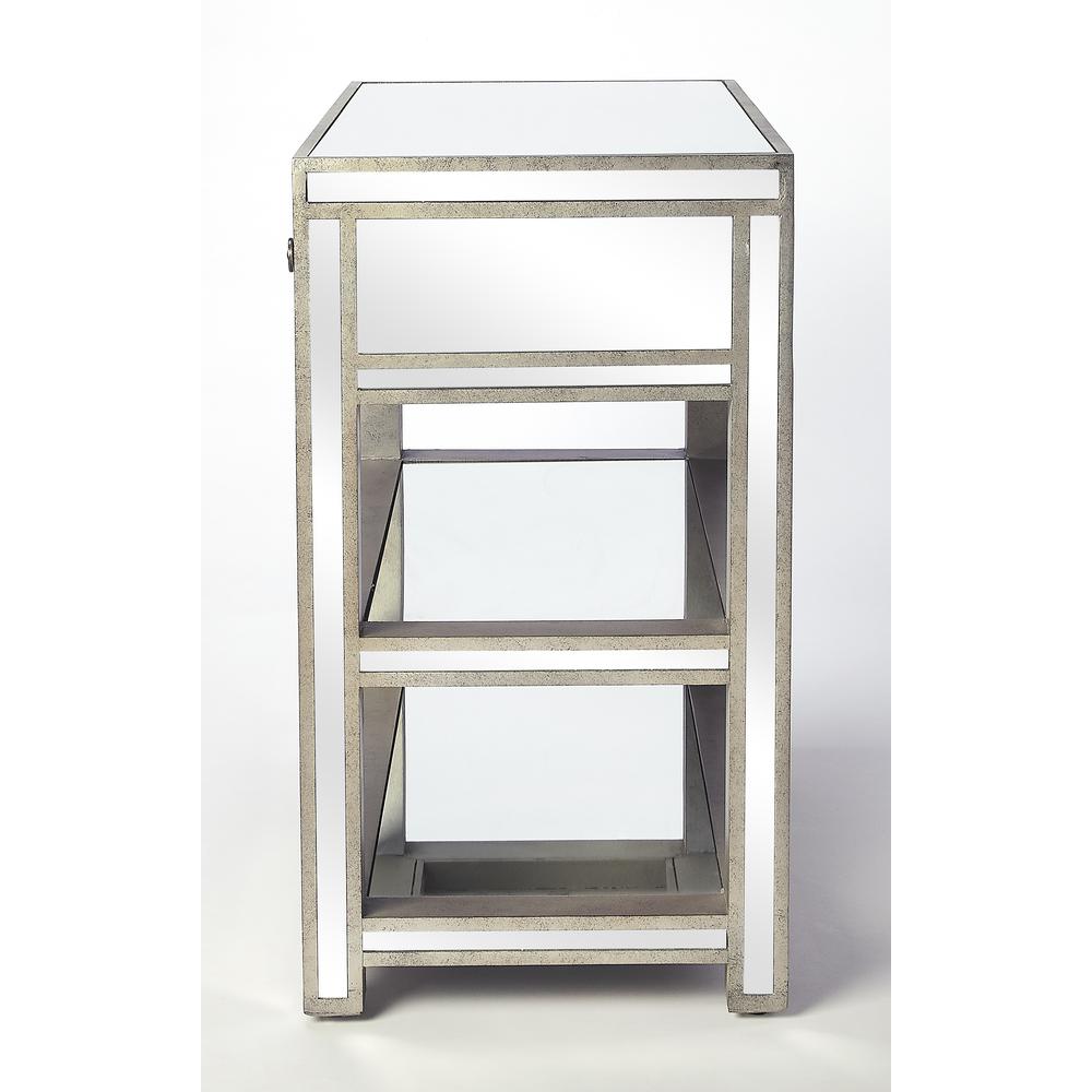 Miranda Mirrored Console Table, Gold, Silver. Picture 7