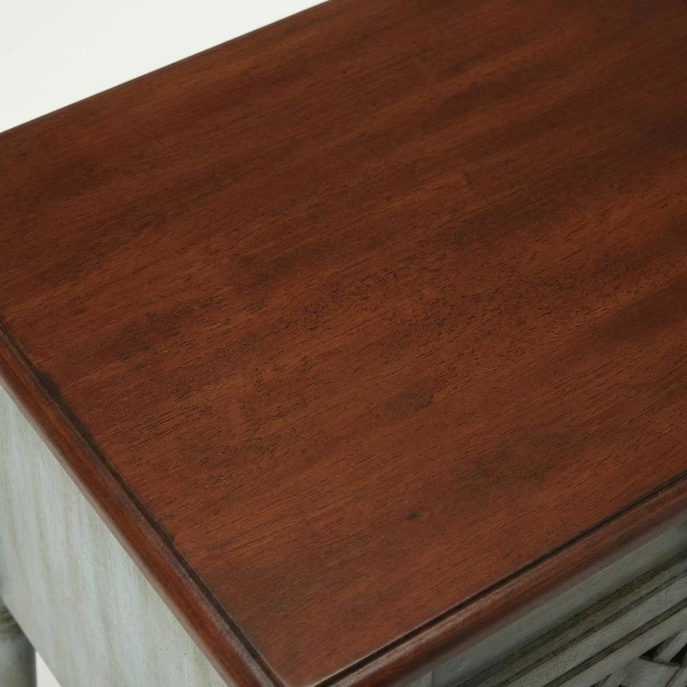 Rustic Nightstand with Drawer, Traditional Wood Side Table for Bedroom. Picture 6