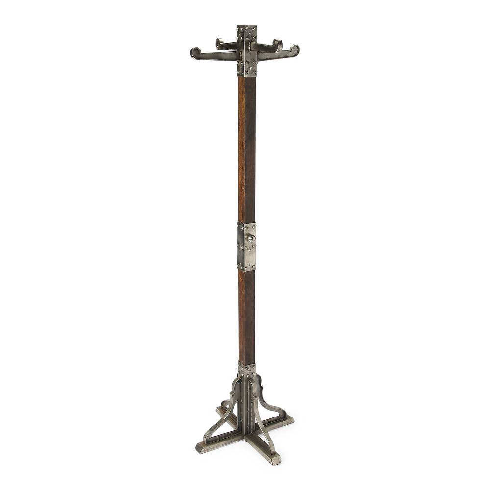 Carston Industrial Chic Coat Rack, Multi-Color. Picture 1