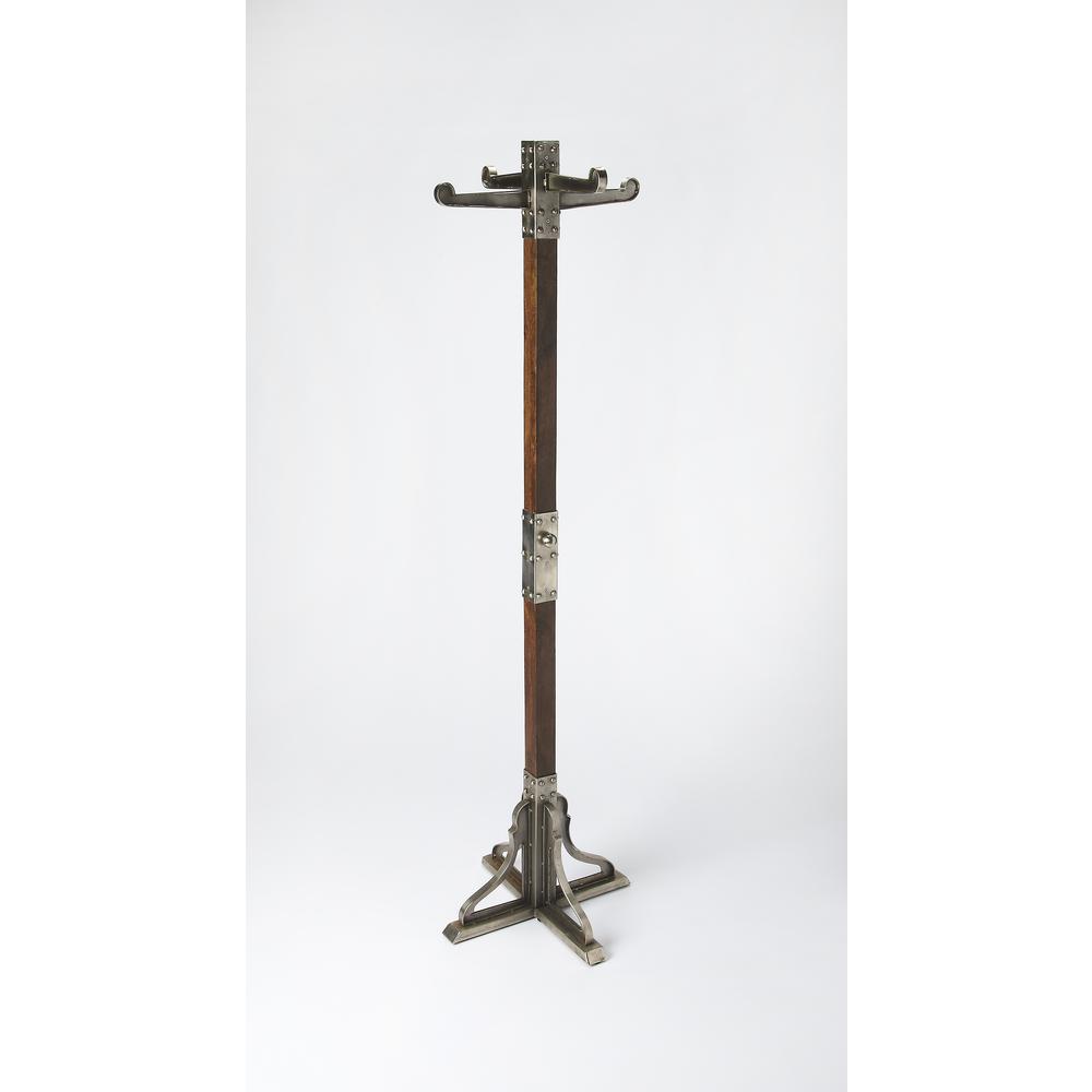 Carston Industrial Chic Coat Rack, Multi-Color. Picture 3