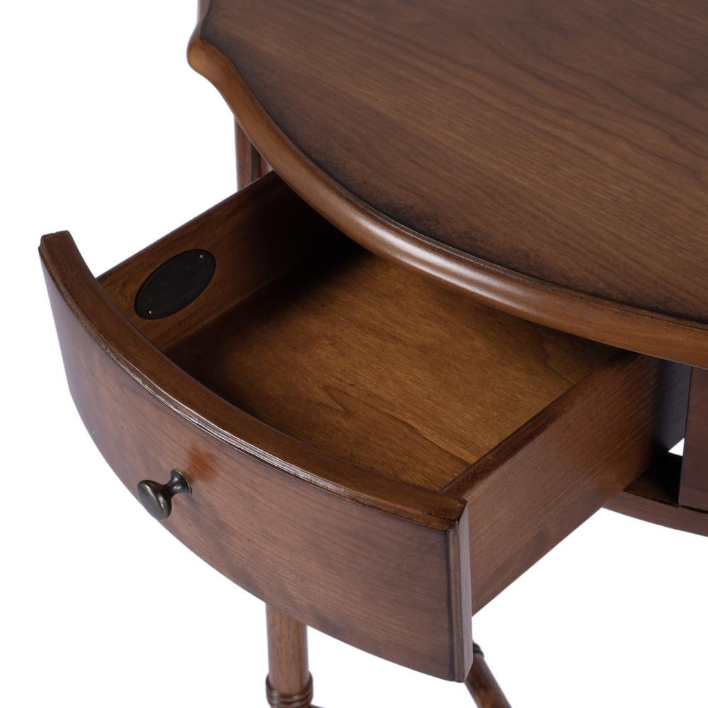 Skilling Demilune Console Table, Brown. Picture 3