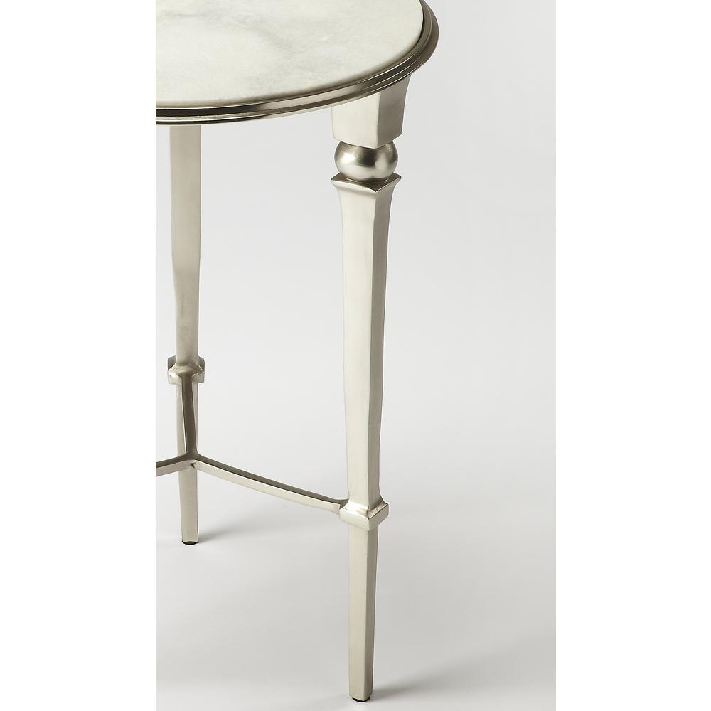 Darrieux Marble Side Table, Silver. Picture 3