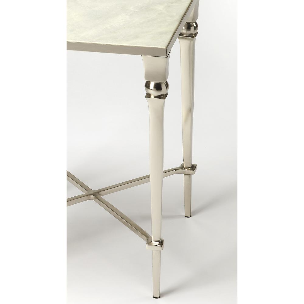 Darrieux Marble Side Table, Silver. Picture 2
