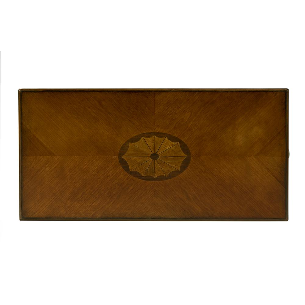 Croydon One Drawer with Pullout Side Table, Medium Brown. Picture 8