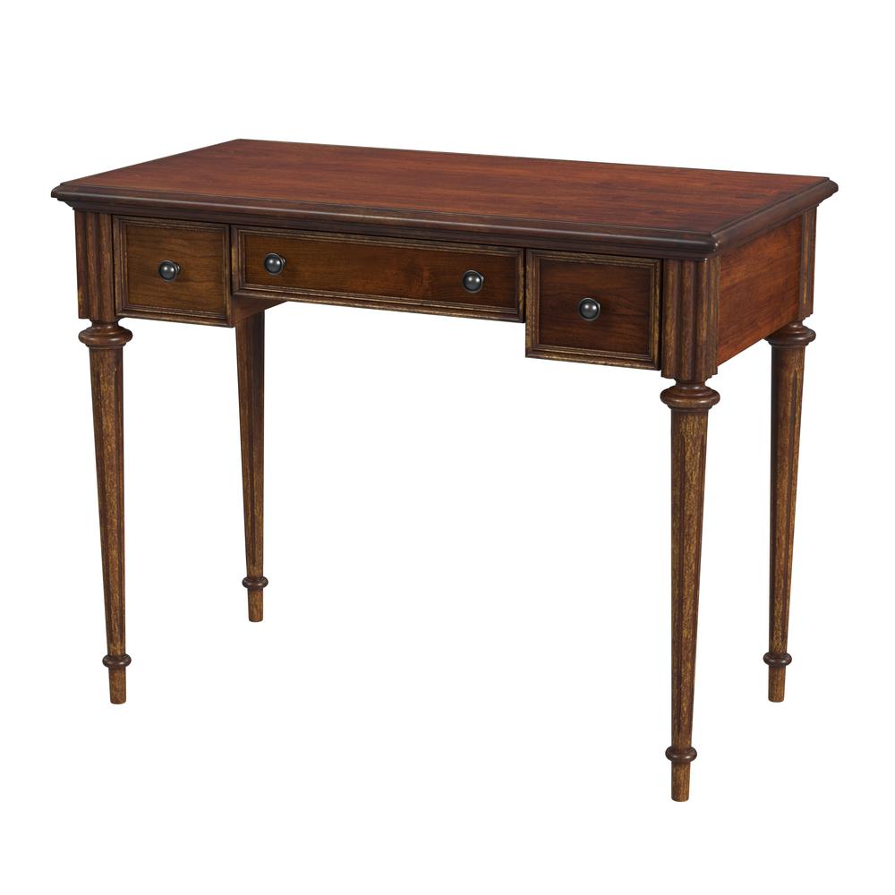 Edmund Writing Desk, Medium Brown. Picture 1