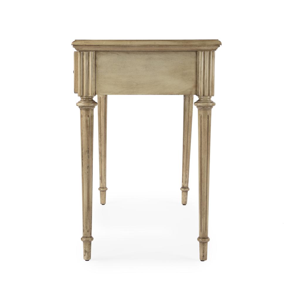 Edmund 38" Writing Desk with Storage, Beige. Picture 4