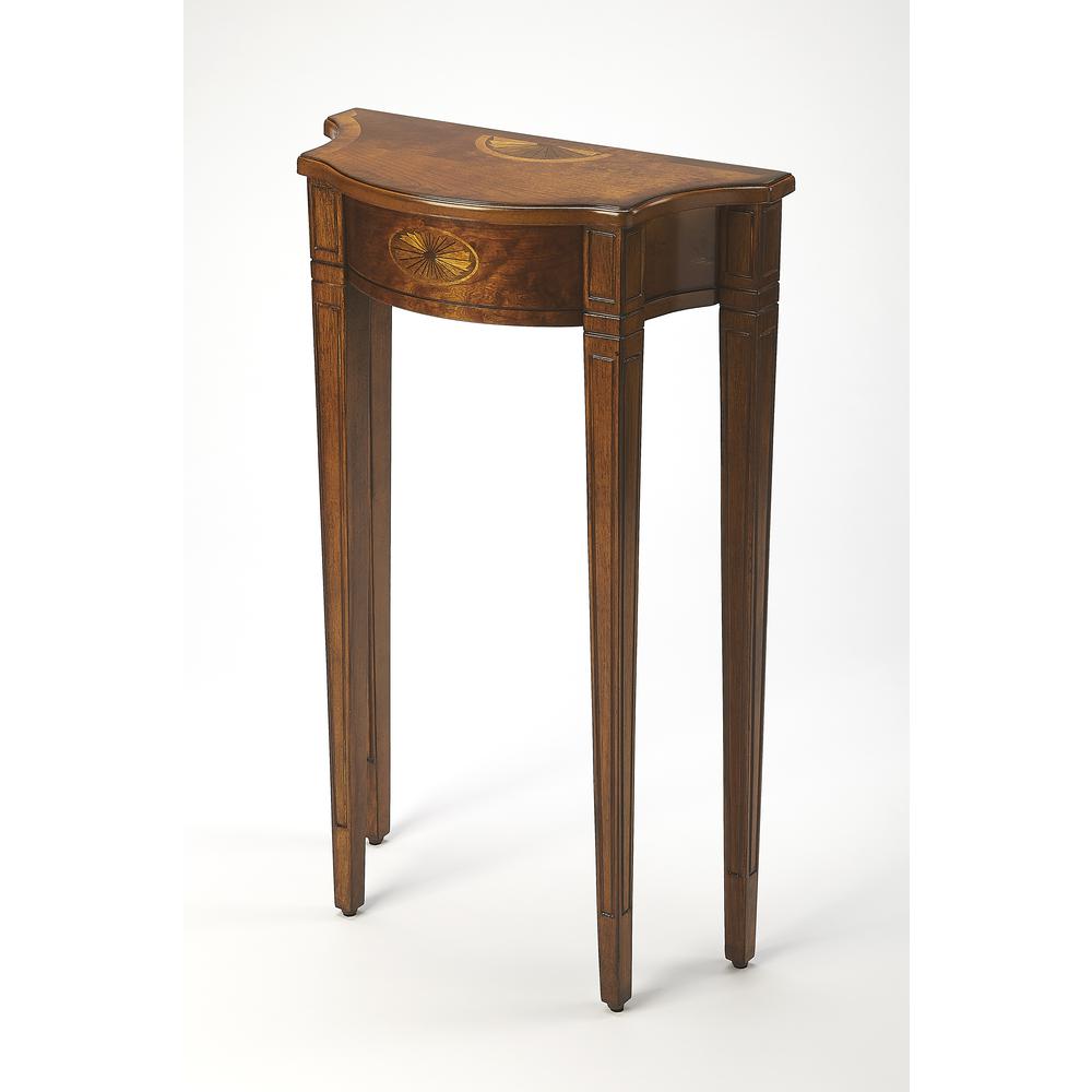 Chester Console Table, Medium Brown. Picture 1
