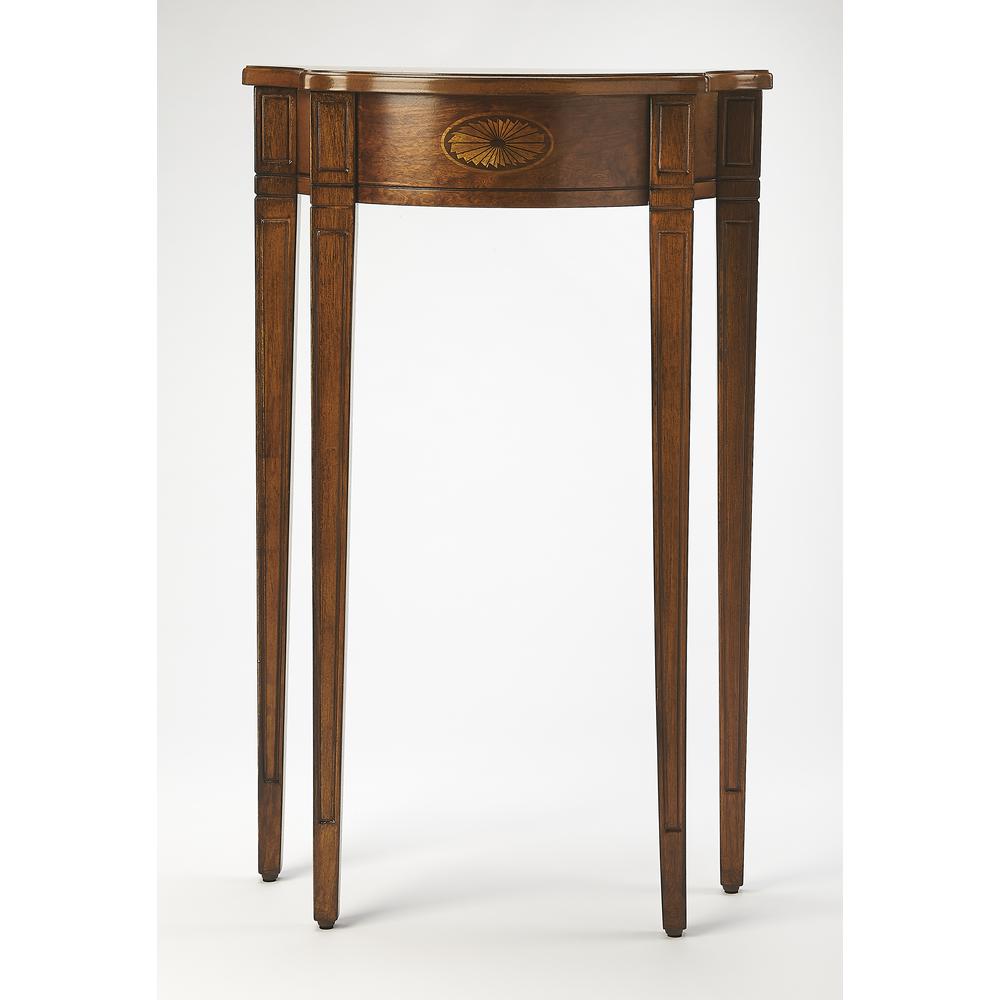 Chester Console Table, Medium Brown. Picture 2
