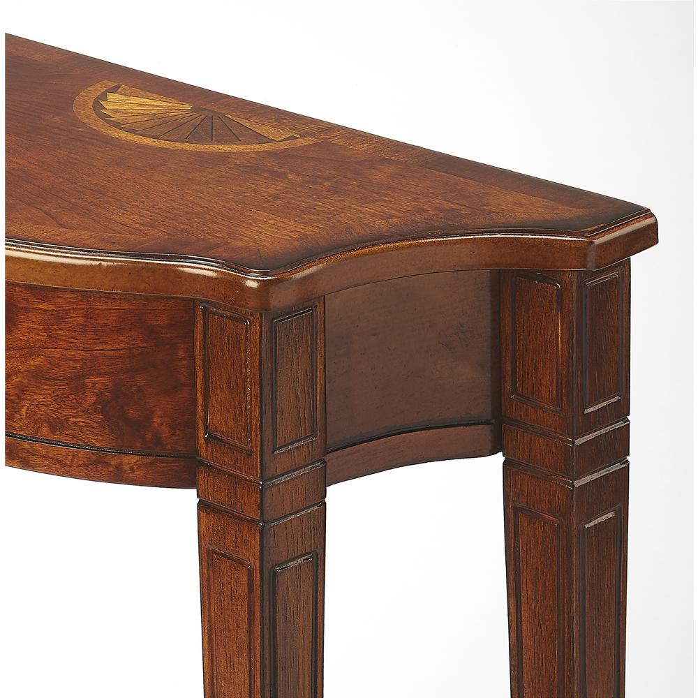 Chester Console Table, Medium Brown. Picture 4