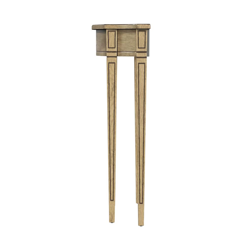 Chester Demilune Console Table, Beige. Picture 3