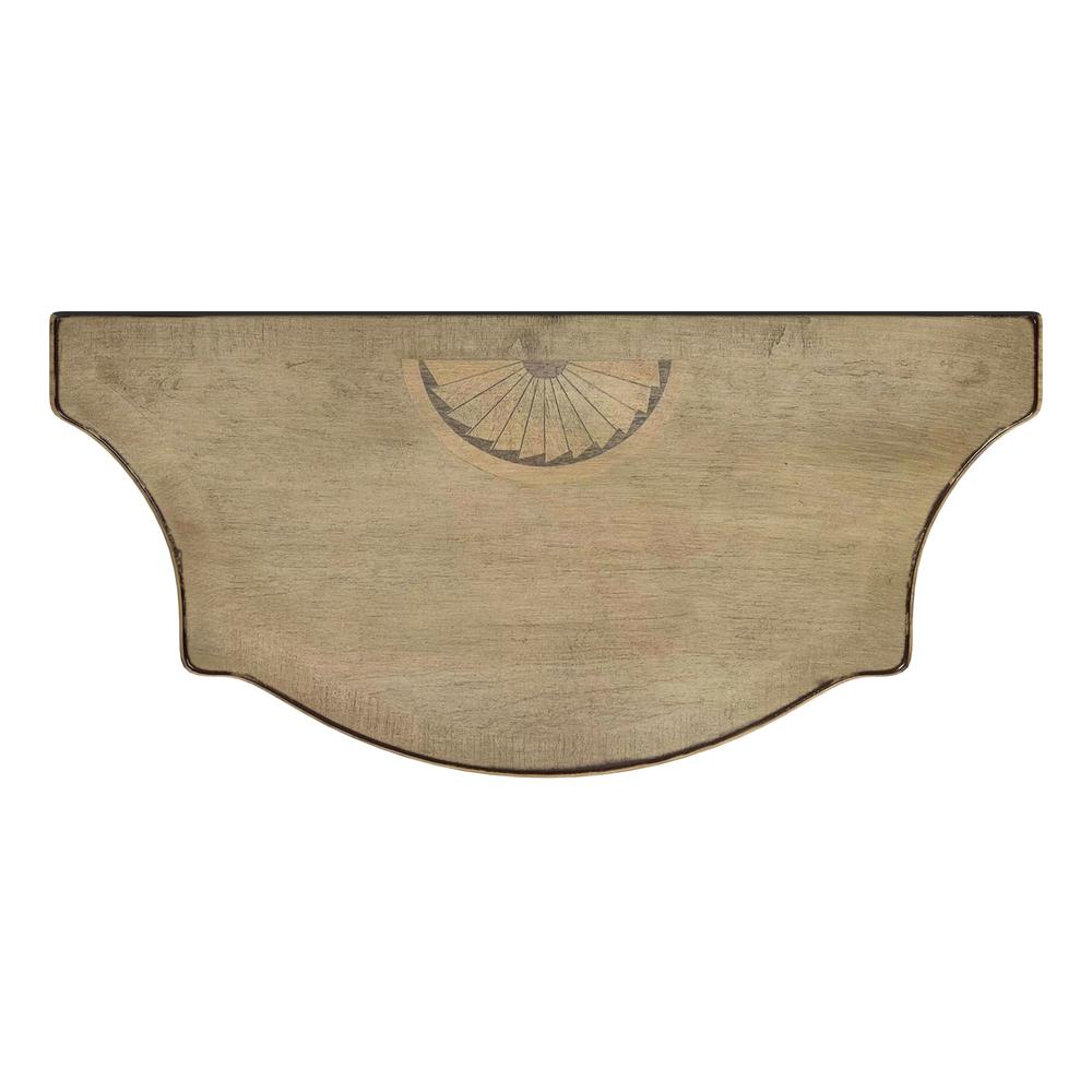 Chester Demilune Console Table, Beige. Picture 5