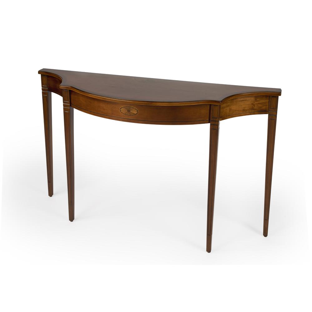 Chester 54" Console Table, Medium Brown. Picture 1