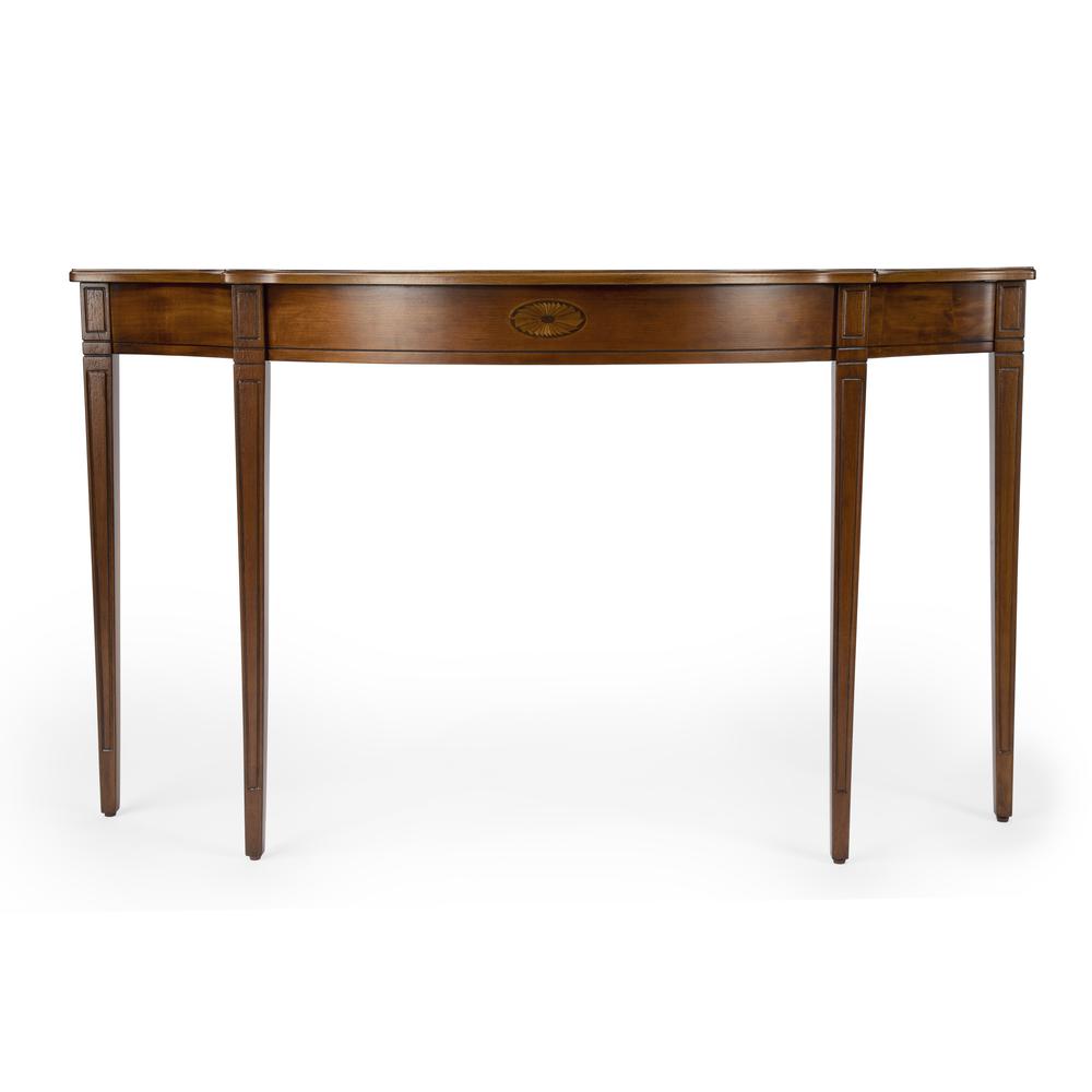 Chester 54" Console Table, Medium Brown. Picture 3