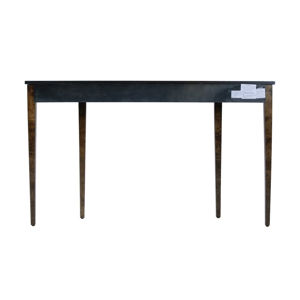 Chester 54 in W Demilune Wood Traditional Console Table, Brown. Picture 6