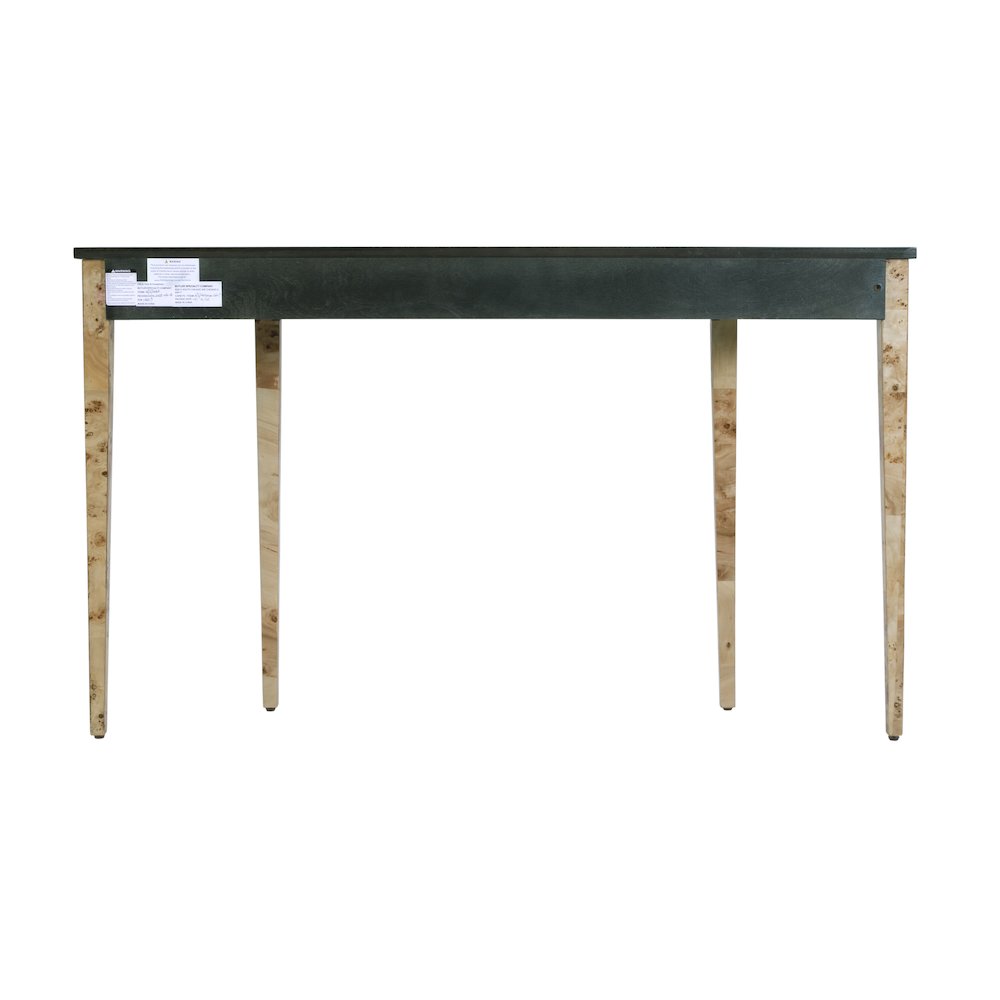 Chester 54 in W Demilune Wood Traditional Console Table, Light Brown. Picture 6