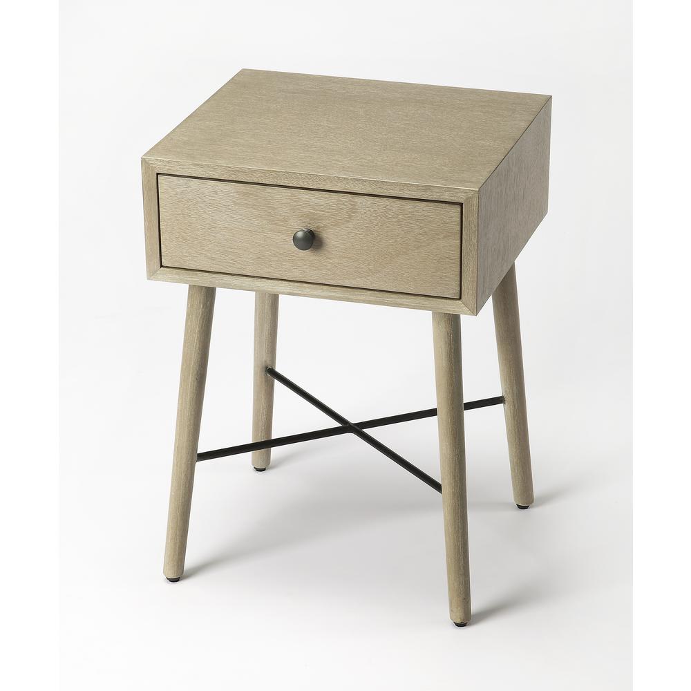 Delridge Nightstand, Gray, Tan/Beige. Picture 1