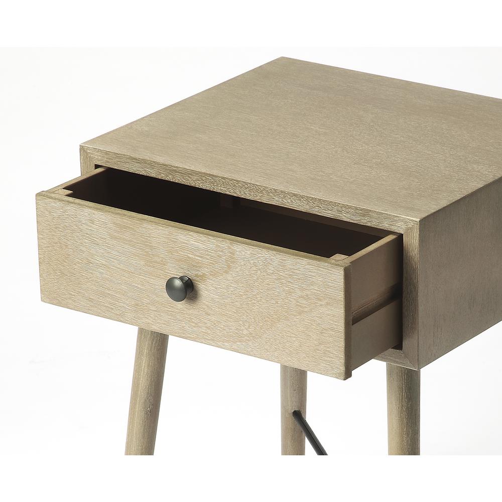 Delridge Nightstand, Gray, Tan/Beige. Picture 3