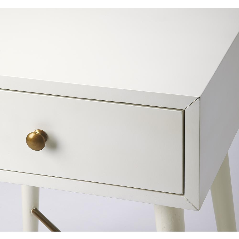 Delridge & End Table, White. Picture 3