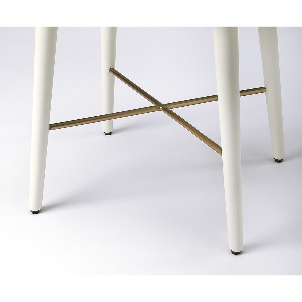 Delridge & End Table, White. Picture 4