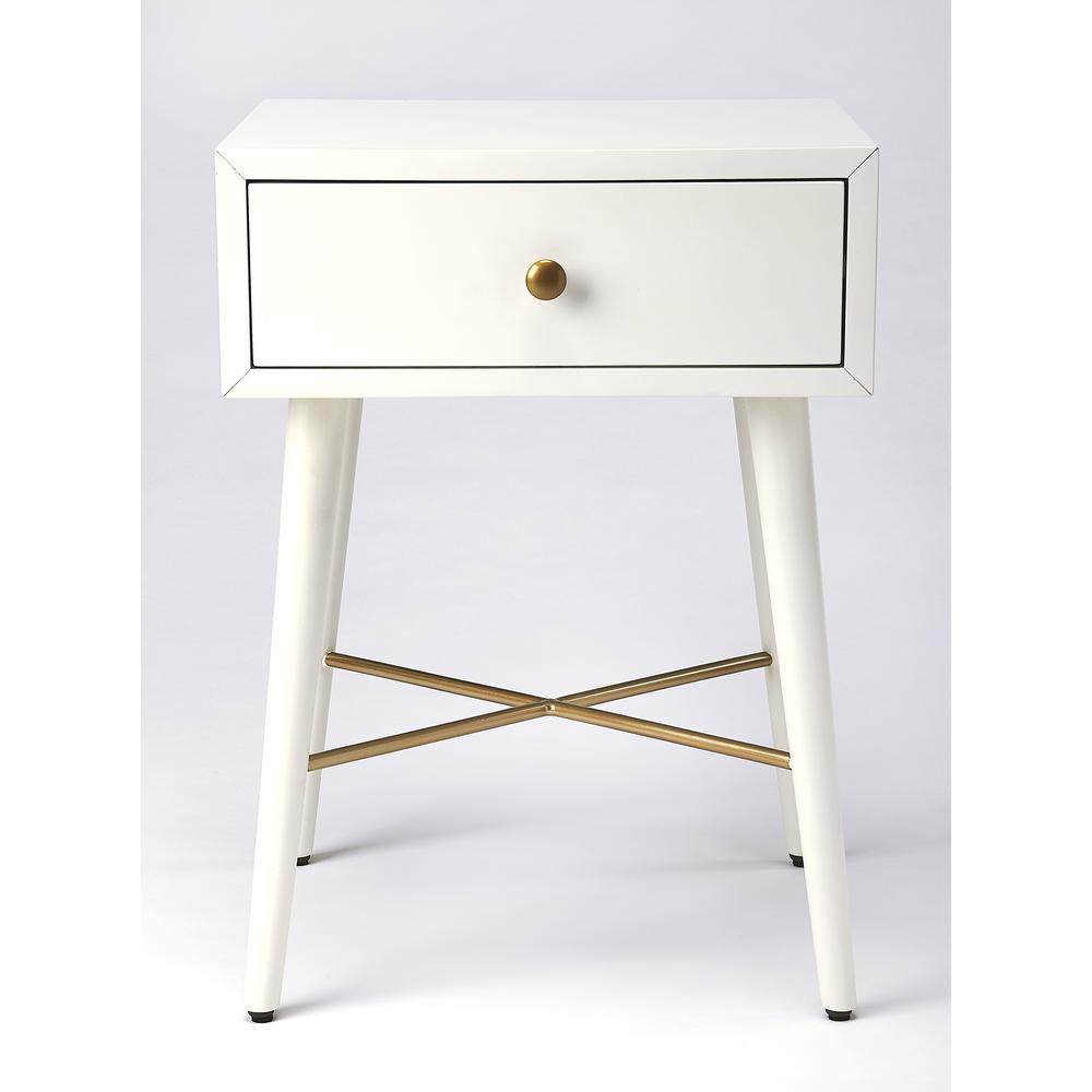 Delridge & End Table, White. Picture 5