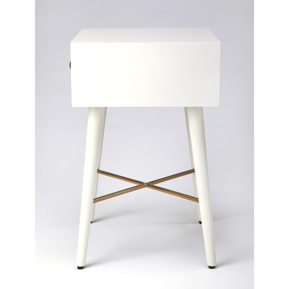 Delridge & End Table, White. Picture 6