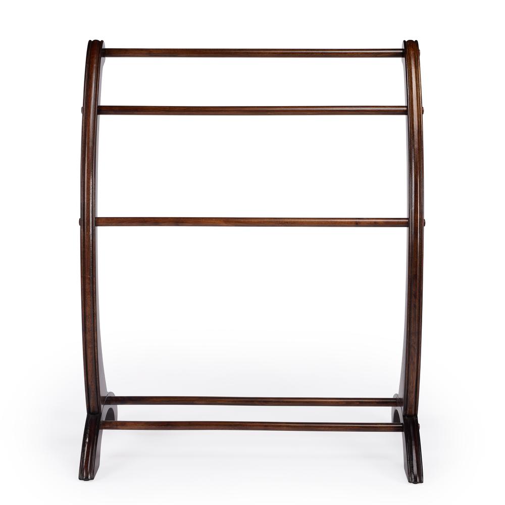 Nathaniel Blanket Stand, Dark Brown. Picture 2