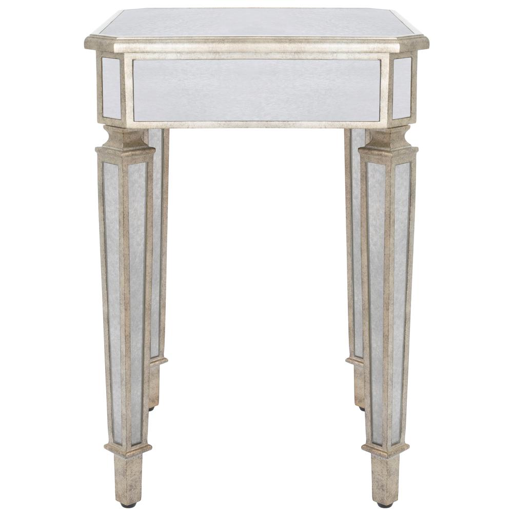 Celeste Mirrored Side Table, Silver. Picture 2