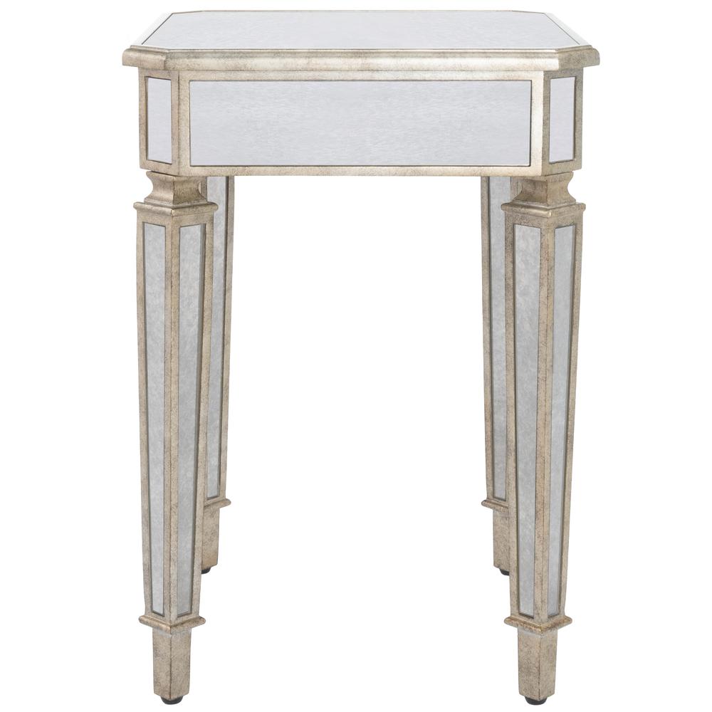 Celeste Mirrored Side Table, Silver. Picture 3
