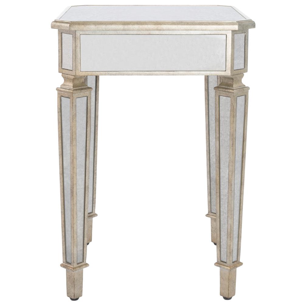 Celeste Mirrored Side Table, Silver. Picture 4