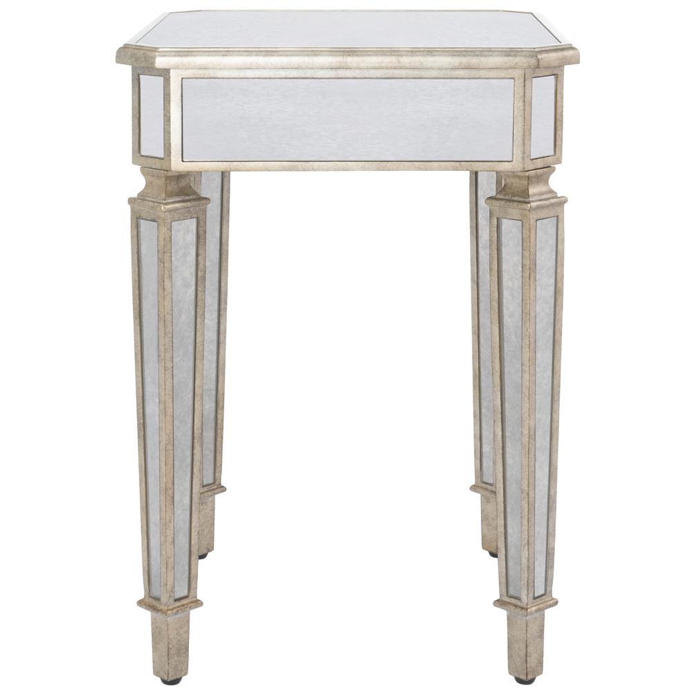 Celeste Mirrored Side Table, Silver. Picture 5