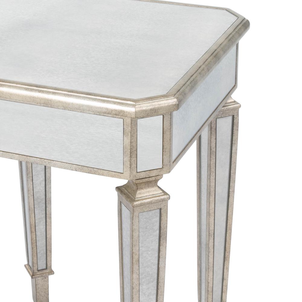 Celeste Mirrored Side Table, Silver. Picture 7