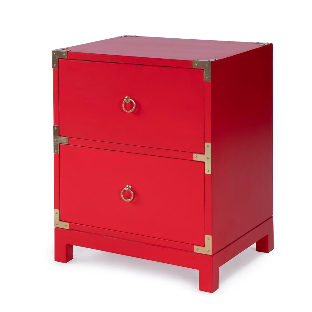 Ardennes Campaign End Table, Red. Picture 1